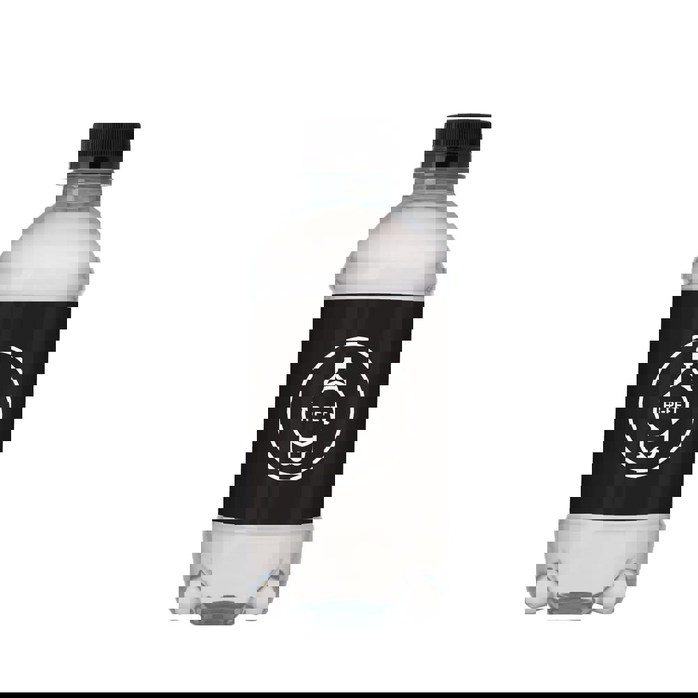 Bronwater 330 ml met draaidop - transparant/zwart