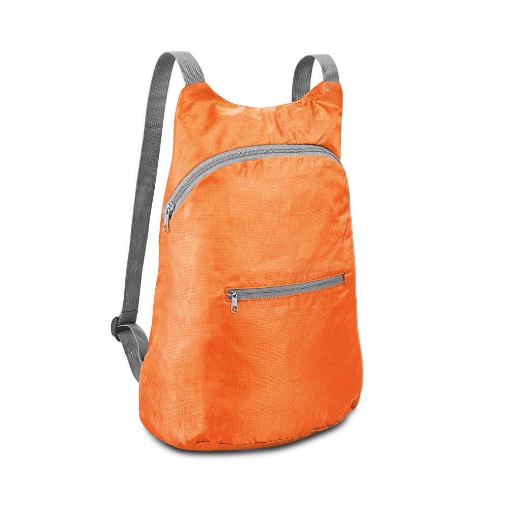 BARCELONA. 210D ripstop polyester opvouwbare rugzak - Oranje
