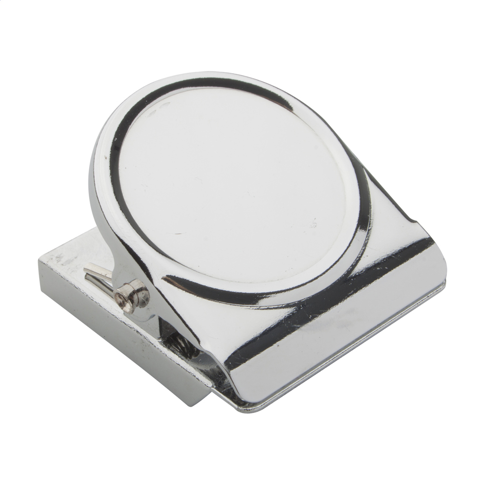 MagNote - koelkastmagneet en clip - zilver