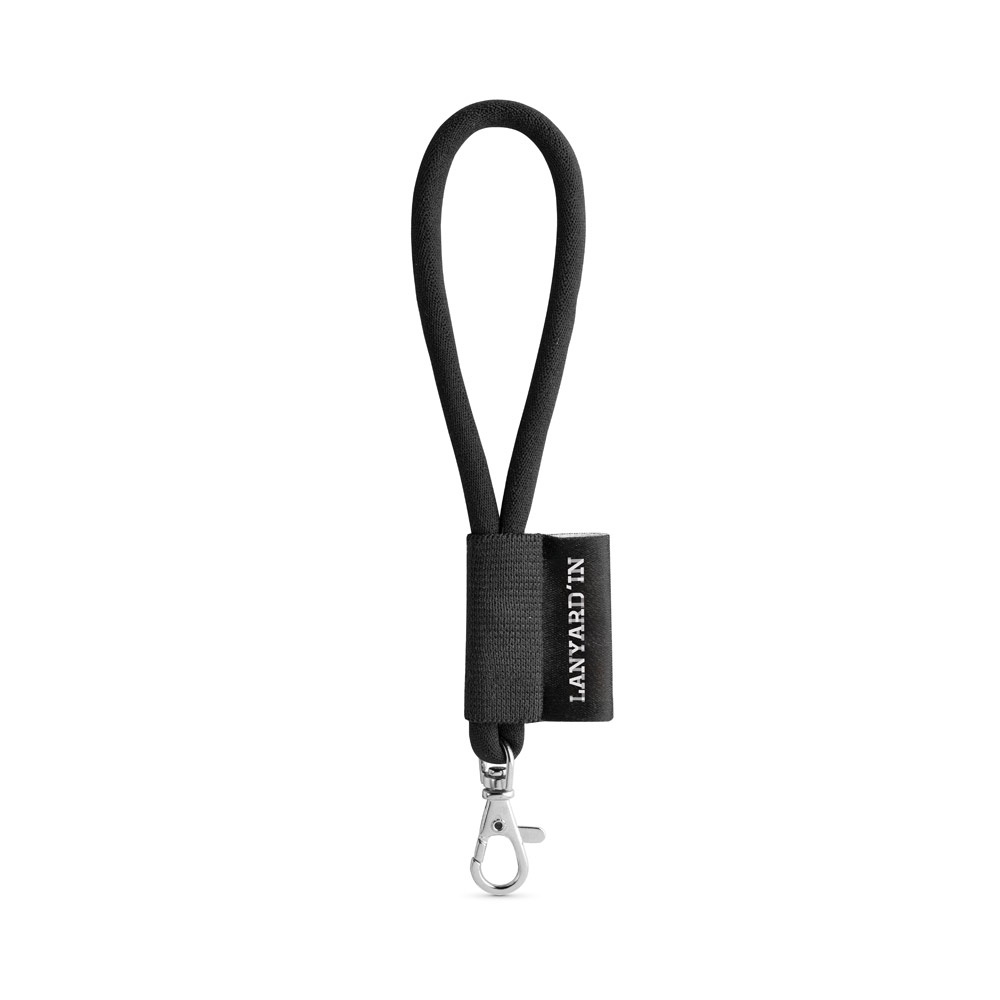 75090. Lanyard Tube Short Set. Standaard modellen - 300 - Zwart