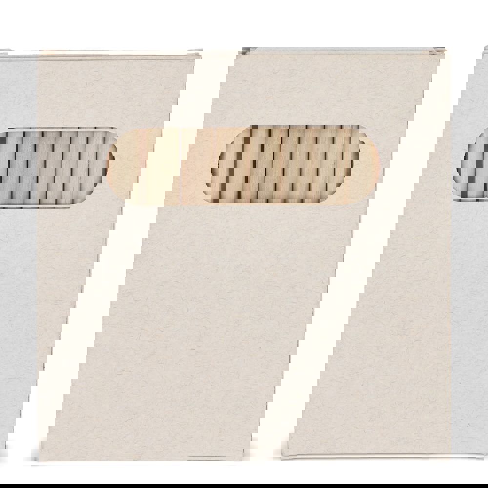 12 kleurpotloden in gerecyclede melkpakkenverpakking