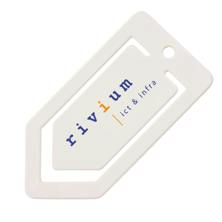 Papierclip pijl Maxi 120 mm - Wit