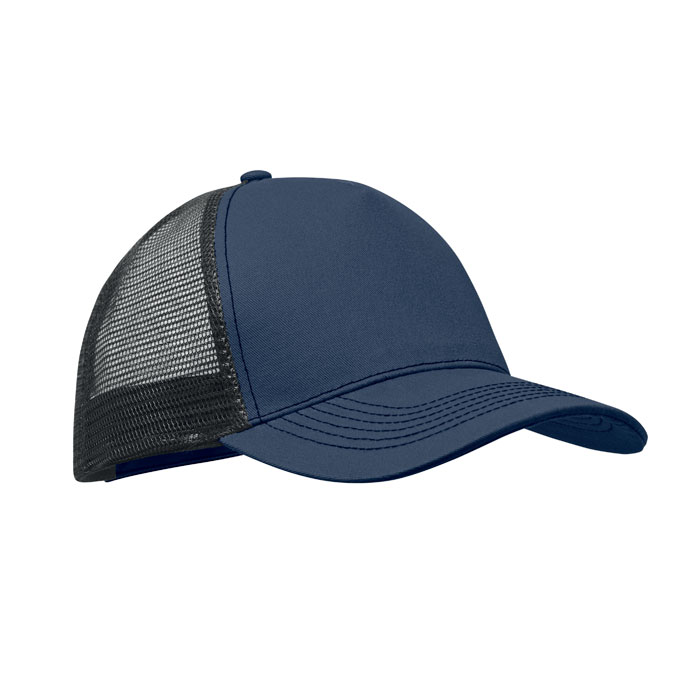 BLIST - 5 panelen trucker cap - Marineblauw