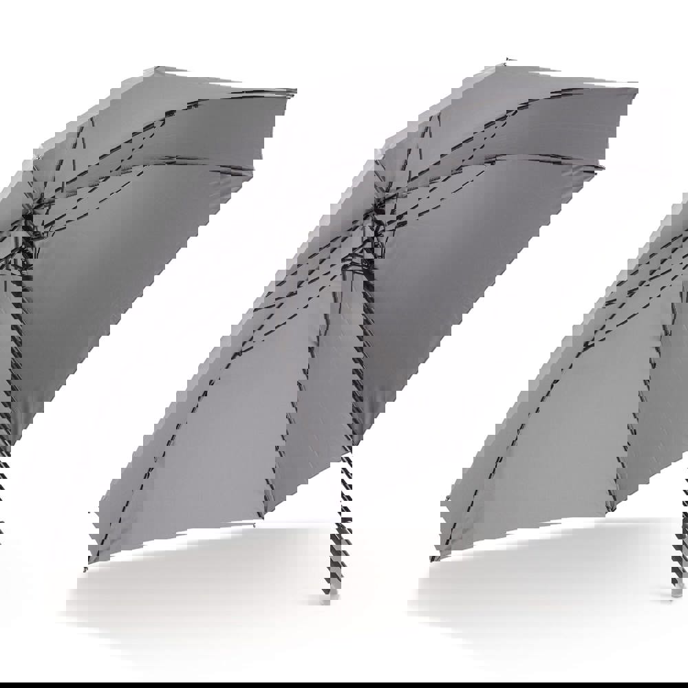 Deluxe 27” vierkante paraplu auto open - Grijs