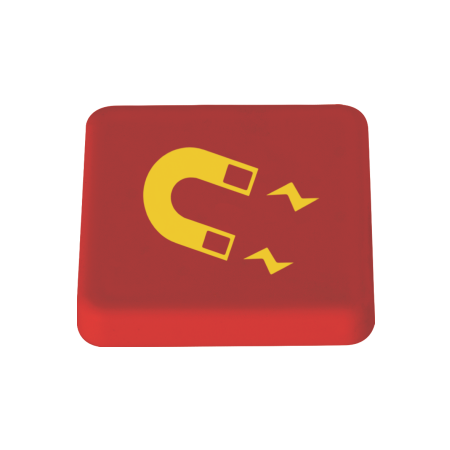 Magneet 30x30 mm - Rood