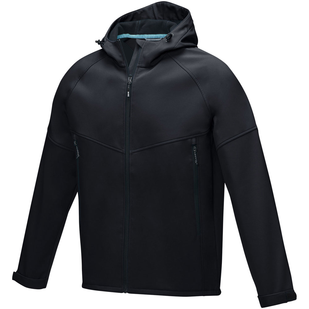 Coltan heren GRS-gerecycled softshell jack - Zwart