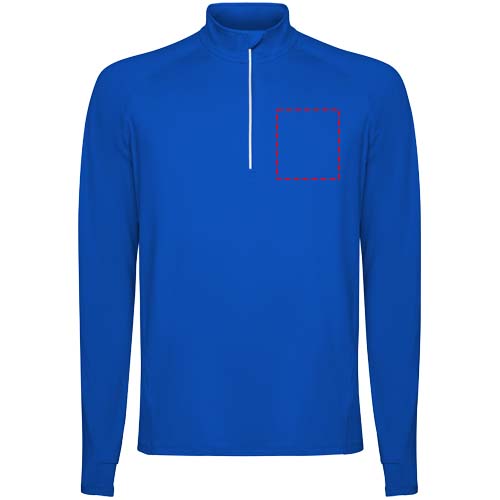 Estambul herensweater met lange mouwen en halve rits