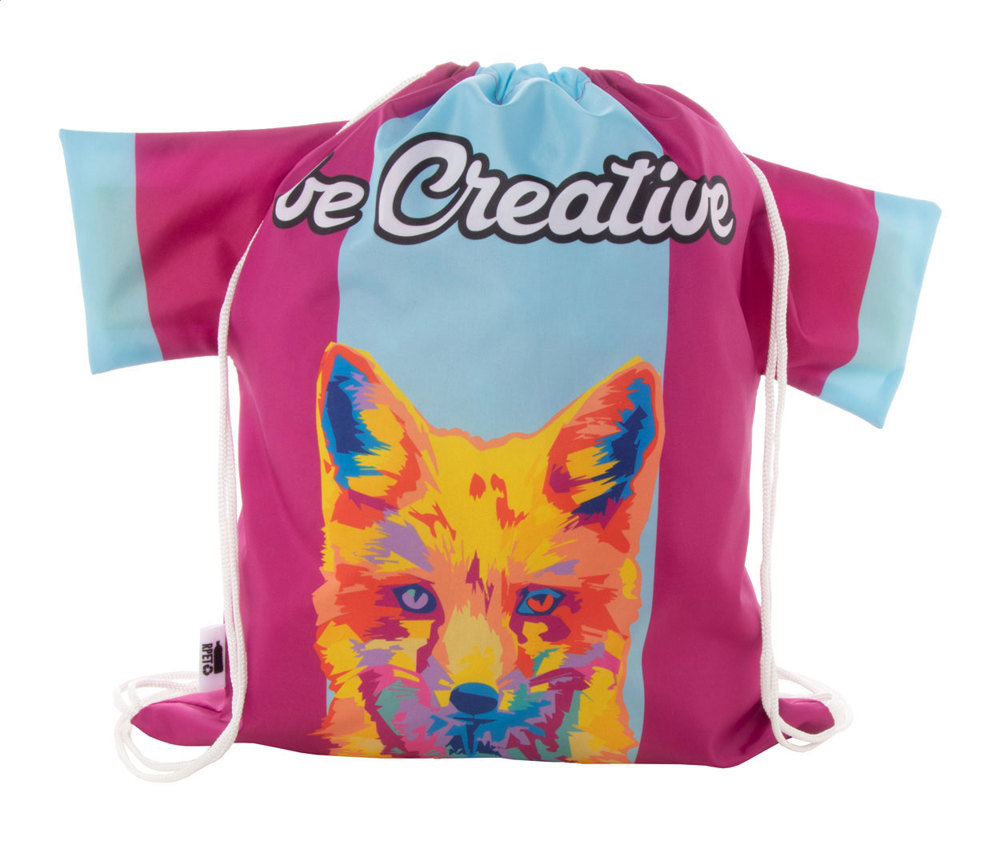 CreaDraw T RPET - custom made trekkoord tas - Wit