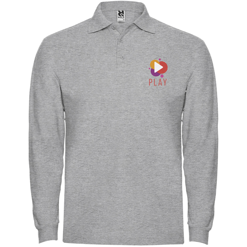 Estrella herenpolo met lange mouwen