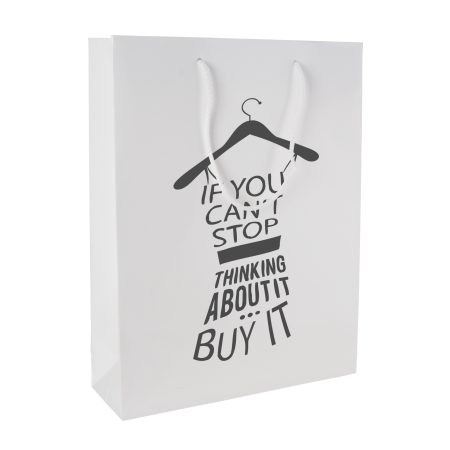 Glans gelamineerde papieren tas, 400x120x360 mm