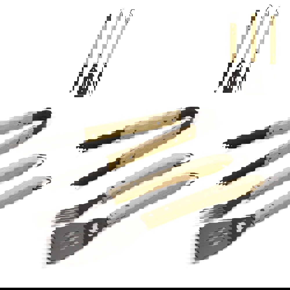 Barbecue gereedschapsset hout