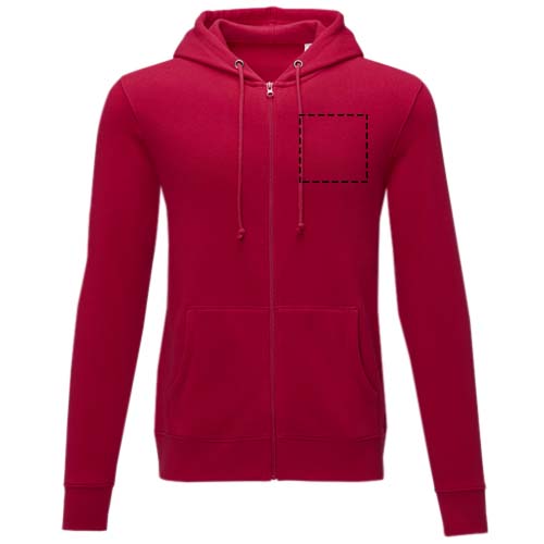 Charon heren hoodie met ritssluiting 