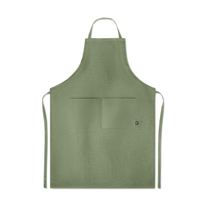 NAIMA APRON - Verstelbaar schort van hennep - groen