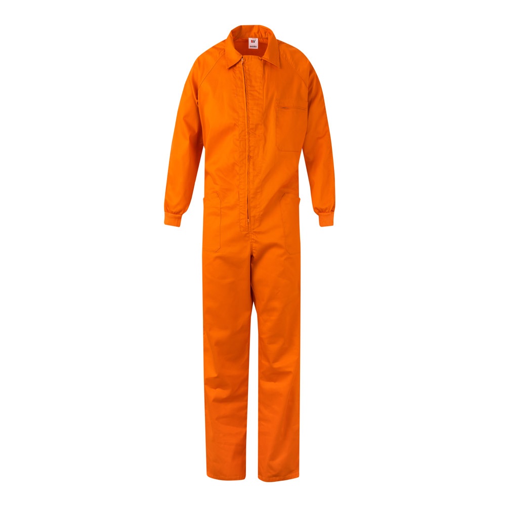 VL YAMA. Twill jumpsuit (200g/m²), van katoen (35%) en polyester (65%) - oranje