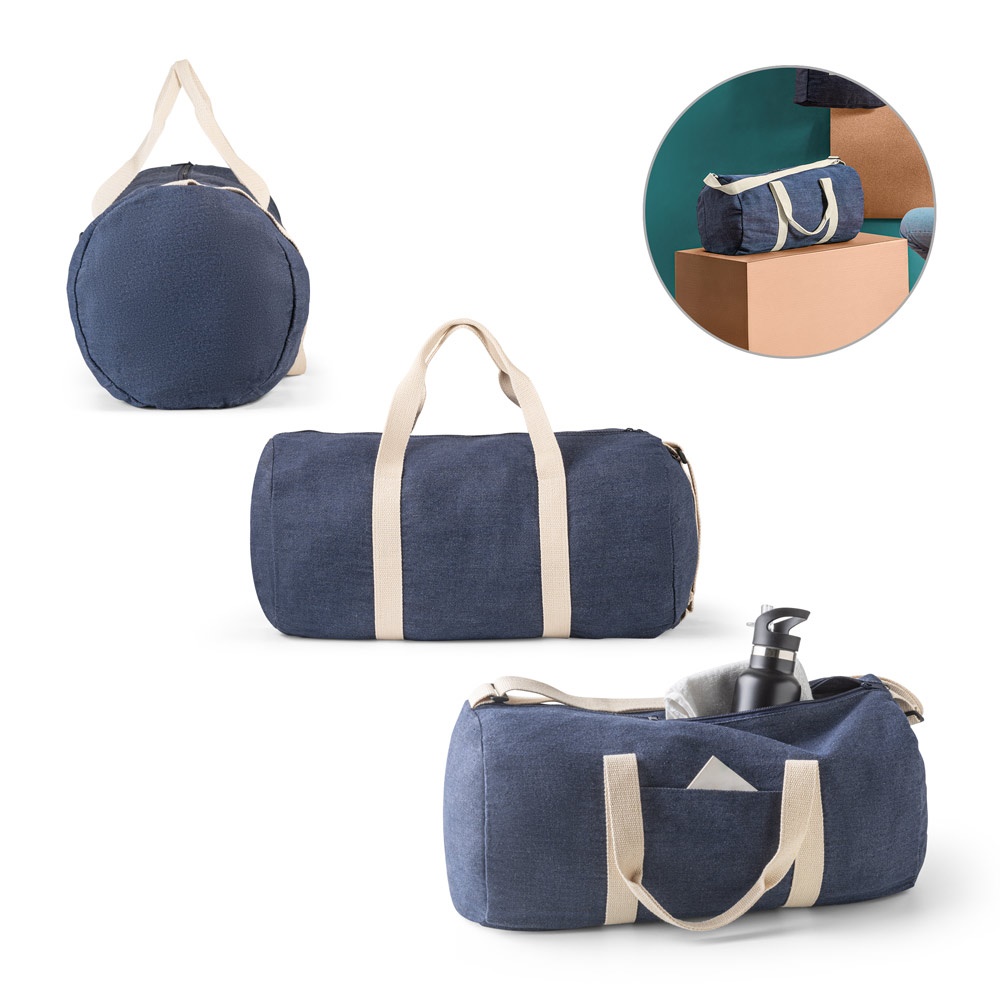 DENIM BAG. Denim sporttas (300 g/m²)